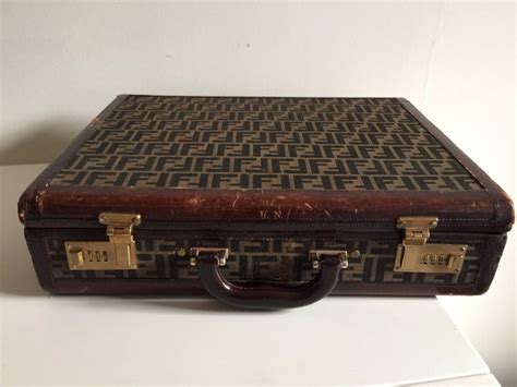 vintage fendi zucca pattern briefcase vintagebriefcase|zucca handbags for sale.